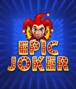 Enter the energetic world of Epic Joker slot by Relax Gaming, showcasing a playful joker with a flaming hairstyle set against a dazzling blue background. This image captures the light-hearted spirit of classic slots, perfect for those who love traditional gameplay, delivering a captivating gaming experience.