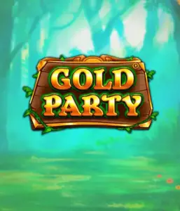 Discover the magical forest of Gold Party slot by Pragmatic Play, highlighting a charming wooden sign decorated with golden letters. The backdrop of misty green forest that adds a sense of mystery to the slot's theme. Great for those who enjoy magical and nature-inspired games, promising a whimsical gaming experience. 